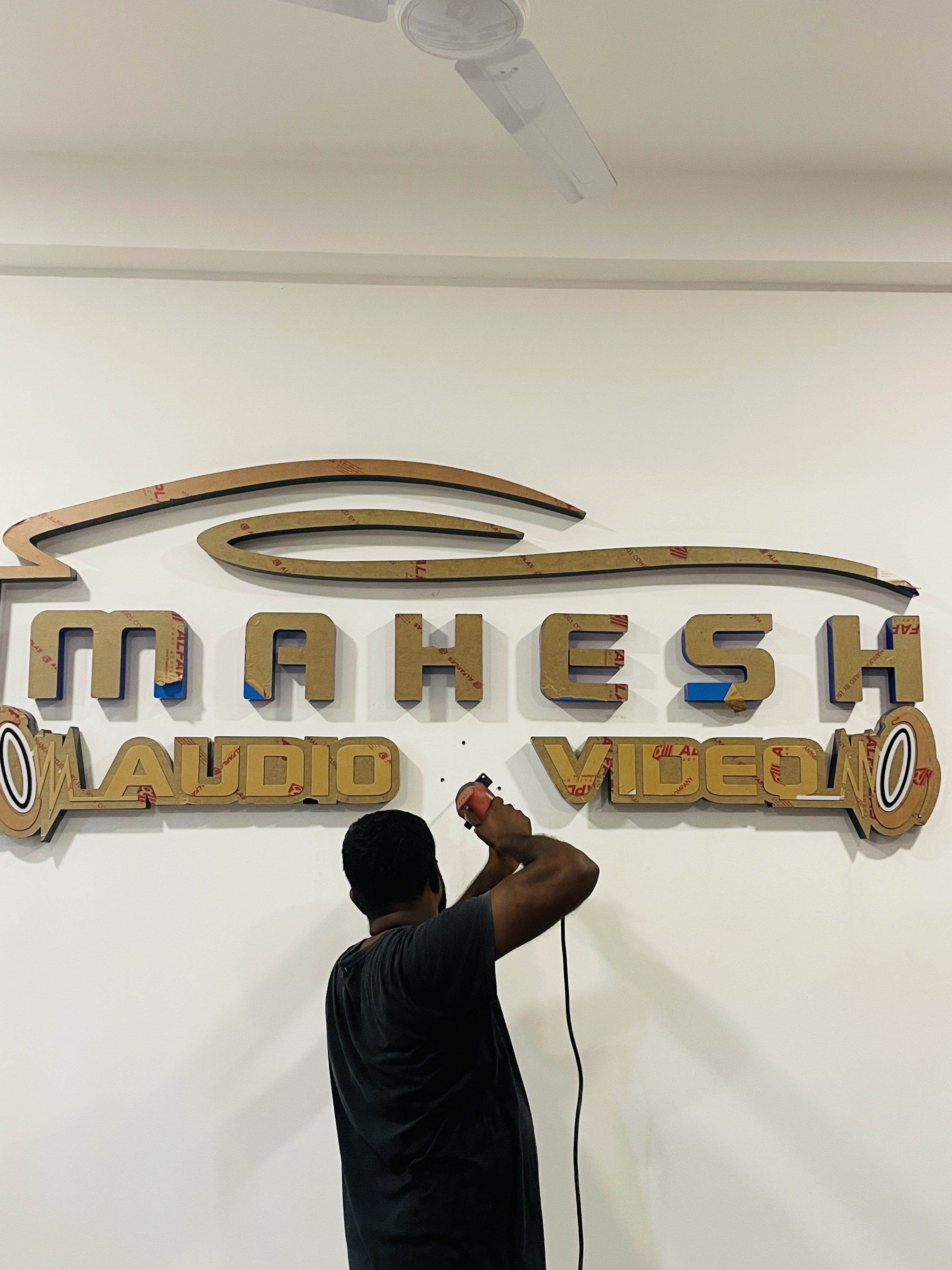 Mahesh 3D Wall Lettering