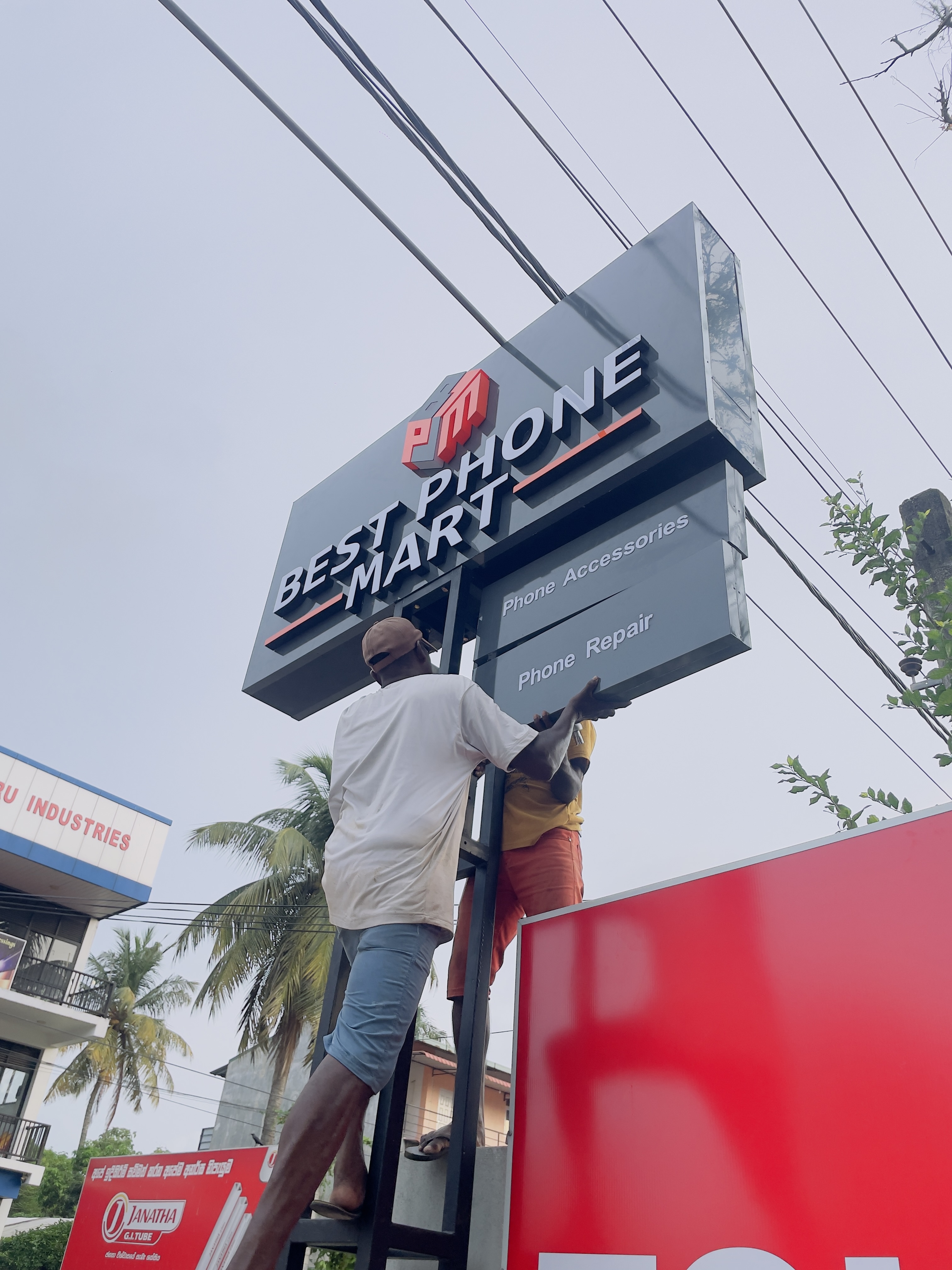 Restaurant Sign Installation